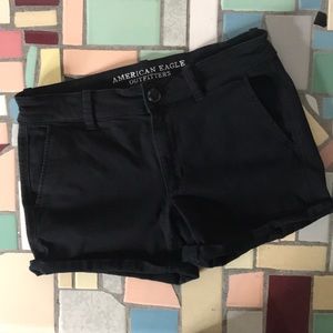 American Eagle Super Stretch twill midi shorts